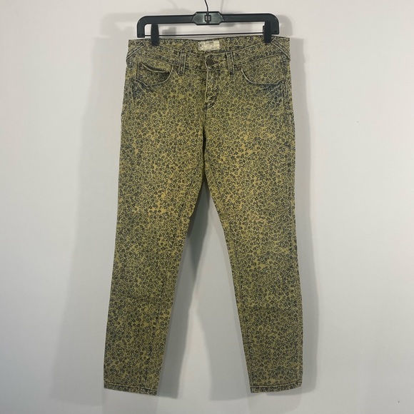 Free People Skinny Flower Jeans, Size 29, Low rise jeans, floral, Multi colored - Picture 10 of 10